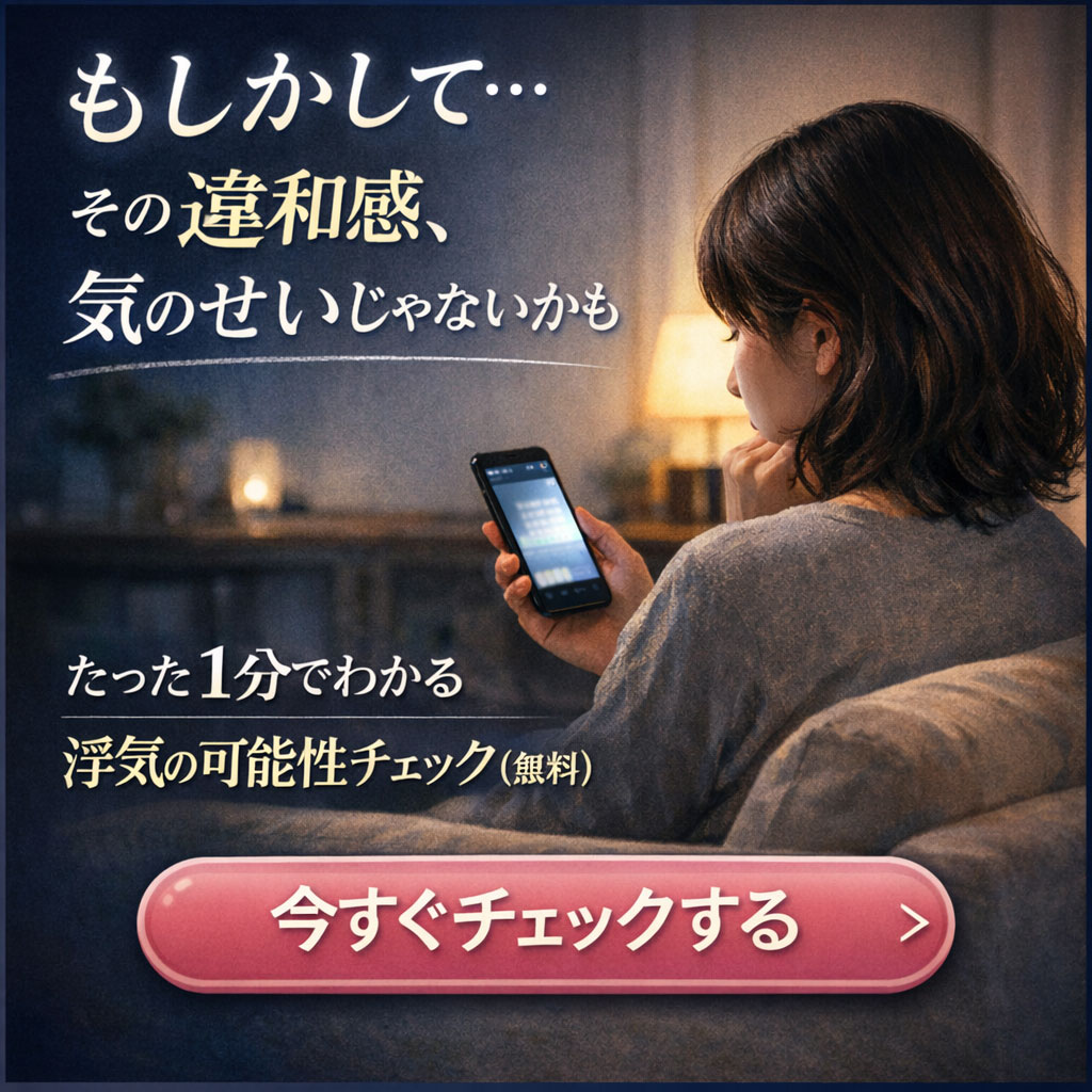 浮気チェッカー診断 - パートナーの気になる行動をチェック